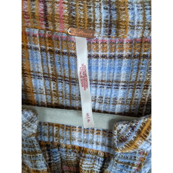 NEW Free People Alexa Plaid Mini Dress S - Picture 6 of 9